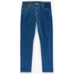 Pamuklu Cepli Normal Bel Slim Fit Jean Pantolon - Brad Jean