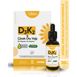Vitamin D3 K2 + Çörek Otu Yağı 30 ml
