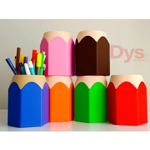 Dys Tasarım Kalem Şeklinde Masaüstü Kalemlik (Mavi)