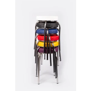 Ekip Shop Tabure Mutfak Sandalyesi  6 Adet  Renkli