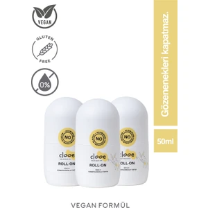 Roll-On Deodorant Doğal Çay Ağacı Aromalı Unisex 3x50 ml Pudrasız Alüminyum ve Paraben İçermeyen Vegan