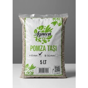 Aymen Çiçekçilik 4-8 mm Ponza Taşı - Tarım Pomzası 5 Lt Paket - 5 Litre Volkanik Ponza Taşı