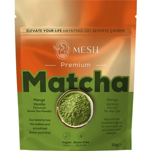 Mango Vanilya Aromalı Matcha Çayı - Mango Vanilla Premium Matcha Tea 25GR