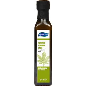 Kenevir Tohumu Yağı Soğuk Sıkım Cam Şişe 250 ml