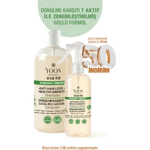 Hızlı Saç Uzaması, Dökülme Kaşıtı, 7 Aktifli Biberiyeli Saç Bakım Suyu 200 ml + Biberiyeli Şampuan 400ml