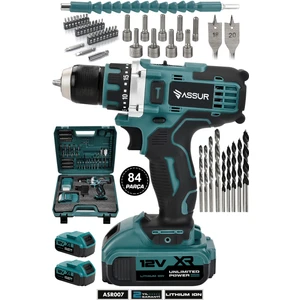 12V Çift Akülü Metal Şanzıman Şarjlı Matkap Akülü Vidalama