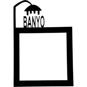 Priz Kenar Süsü Banyo Yazılı