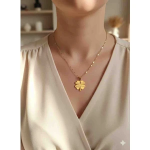 Kişiye Özel Isimli Paslanmaz Çelik Yonca Kolye – Özel Tasarım, Kararma Yapmaz, Hediyelik