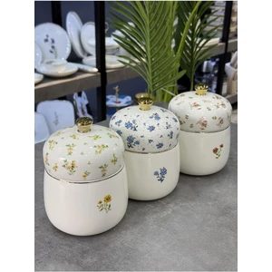 Tiana Porselen 3 Lü Kavanoz Takımı