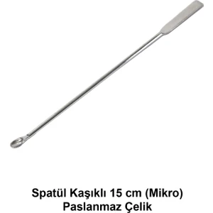 Spatül Kaşıklı 15 cm (Mikro) Paslanmaz Çelik