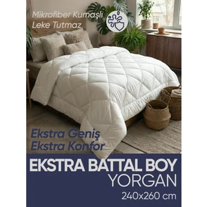 Piyes Home Mikrofiber Kumaşlı Extra Battal Boy Yorgan 240 x 260