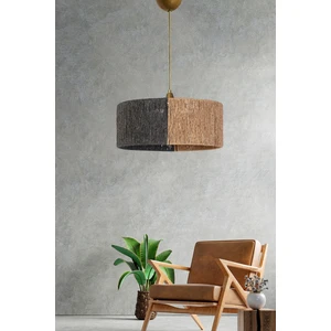 HMY Design Froid Handmade Tekli Sarkıt Avize Gri-Hasır