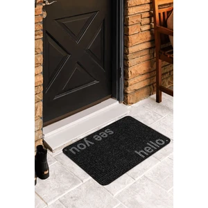 Suare Concept Siyah Hello Bye Kapı Önü Paspası KP22