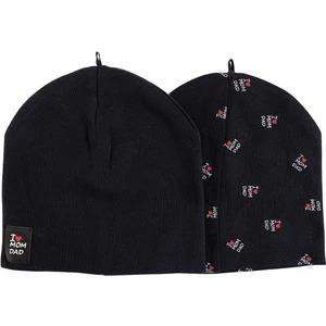 Hellobaby Hellobaby Unisex 2li Örme Bere Slogan Baskılı