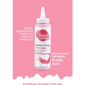 Melwiss Chocolate Frambuaz Aromalı Tatlı Sos 330 g - Waffle & Krep & Pankek Sosu