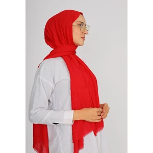 Bambu Crash Şal Kırmızı