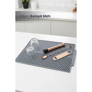 Silikon Bulaşık Kurutma Matı Maxi Boy 44X33CM