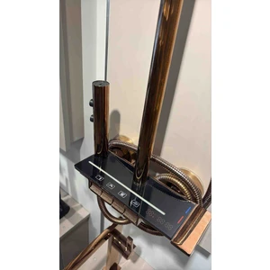 Piyano Duş Seti Led'li Işıklı Roz Gold