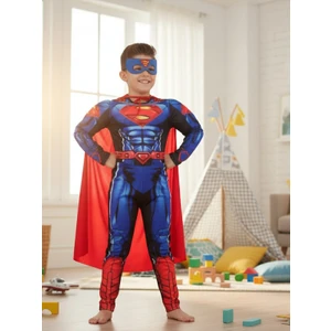Süperman Kaslı Çocuk Kostümü