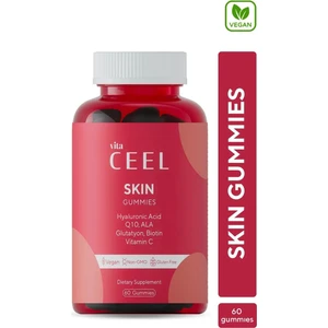 Vita Ceel Cilt Vitamini Çiğnenebilir Vegan Gummy, Hyaluronic Acid, Vitamin C, Glutatyon, Q10, Ala, Biotin
