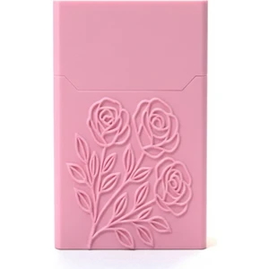 20 'li (Adet) Normal Uzun Sigara Kutusu Sert Plastik 1 Adet Pembe Renk (Slim Için Degildir..)