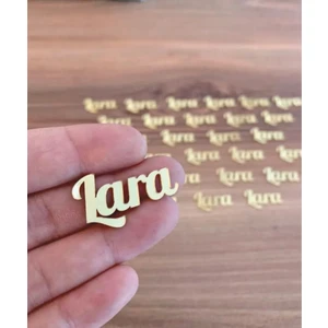 Pleksi Mini Isim Etiket Lazer Kesim Doğum Günü Yaş Günü