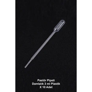 Pastör Pipeti Damlalık 3 ml Plastik - 10 Adet