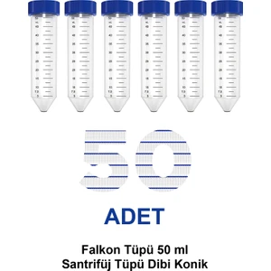 Falkon Tüpü 50 ml / Santrifüj Tüpü - Dibi Konik - 50 Adet
