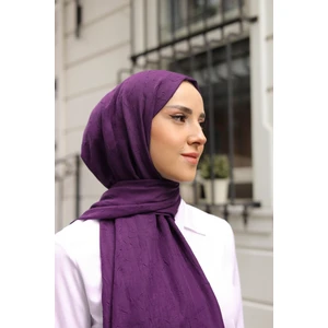 Bambu Crash Şal Tesettür Böğürtlen