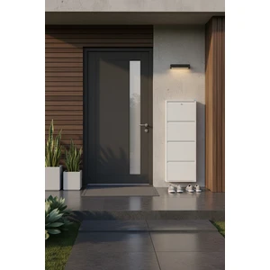 Metal Ayakkabılık 4 Lü Beyaz Kilitli Model