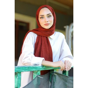 Bambu Crash Şal Koyu Kiremit