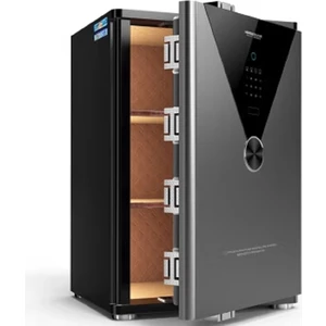 HAKAN KASA Vulcan Serisi Dijital Şifreli & Parmak İzli Akıllı Çelik Kasa DZ-60