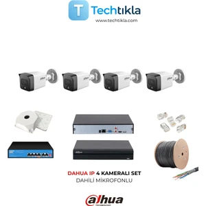 Ip 4 Kameralı Set ( HDD Hariç )