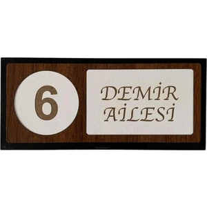 6. Pro Ahşap Kapı Numaralığı