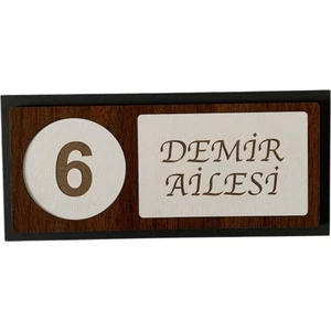 6. Pro Ahşap Kapı Numaralığı