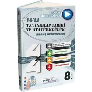 Zeka Küpü Yayınları Zeka Küpü   8.Sınıf Pisagor 16'Lı İnk.Atatürkçülük Branş Dene