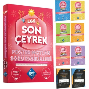 Kr Akademi Yayınları LGS Son Çeyrek Poster Notlar Soru Fasikülleri
