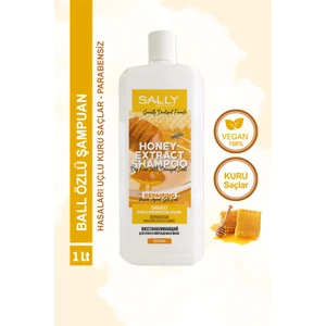 SALLY Bal Özlü Onarıcı Şampuan - Hasarlı Uçlu Kuru Saçlar 1 Lt