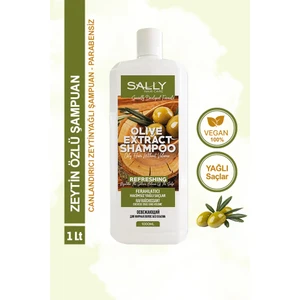 SALLY Zeytin Özlü Canlandırıcı Şampuan - Hacimsiz Yağlı Saçlar 1 Lt