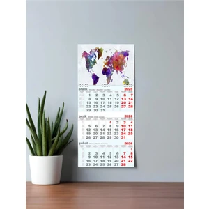 Misvak Neşriyat Mevlana 1 Spiralli Gemici Takvimi 2026 Dünya Temalı