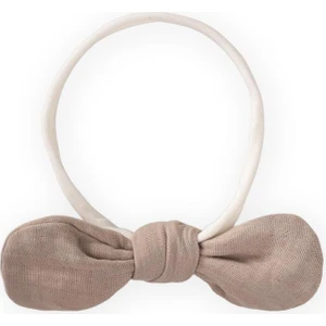 Ince Kurdeleli Bebe Ip Bandanası Vizon