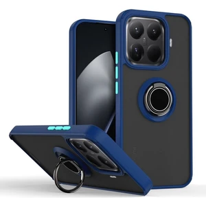 Xiaomi 15T Pro Uyumlu Kılıf Montreal Yüzüklü Mıknatıslı Silikon Lacivert