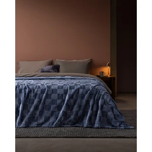 Madame Coco Vaporeux Tek Kişilik Welsoft Düz Battaniye - Koyu Mavi