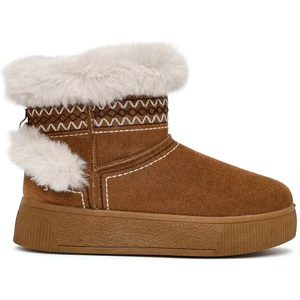 Kadın Taba Kalın Tabanlı Süet Teddy Bot 25WFE402410