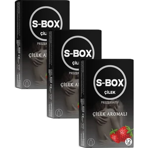 Sbox 3'lü Paket Bundle - Çilek Prezervatif
