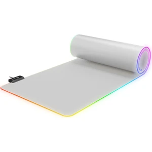Rgb Xl 300*800*3MM Rgb Ledli 80×30 cm Gaming Oyuncu Tam Boy Mouse Pad Kaymaz Masa Matı Gri