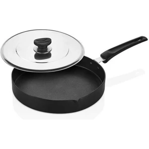 Oms Collection 2 Parça Güçlü Biogranit Kapaklı Balık Tavası ( 3739 - 28 - Siyah )