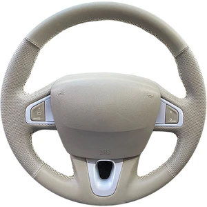 İskender Oto Aksesuar Direksiyon Klıfı Renault Fluence - Megane 3  - Scenic 3 privilege Bej Sport Kendi DERİSİ SÖKÜLMEDEN YAPILIR Detay Deri Direksiyon