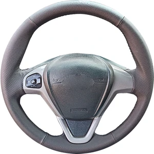 İskender Oto Aksesuar Direksiyon Kılıfı Ford Courier Deluxe Veya Titanium Paket Tam Uyumlu Spor Deri Detay deri direksiyon