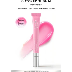 Aurelia Genève Glossy Lip Oil Balm - Nemlendirici Etkili Renkli Lip Balm - Marshmallow - Soft Pembe - 12 ml